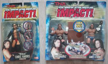 TNA Impact Chris Harris James Storm figures beschikbaar voor biedingen