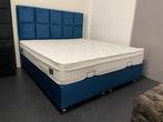180x200 velvet /velours boxspring met opbergruimte opbergbox, Huis en Inrichting, Slaapkamer | Bedden, Ophalen, Blauw, Opbergruimte bed opbergbed boxspring kingsize
