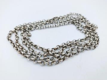 Zilveren jasseronketting, 103 cm. beschikbaar voor biedingen