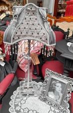 Kristallen lampen voet met baroque kap, Huis en Inrichting, Lampen | Tafellampen, Ophalen of Verzenden, Zo goed als nieuw, Minder dan 50 cm