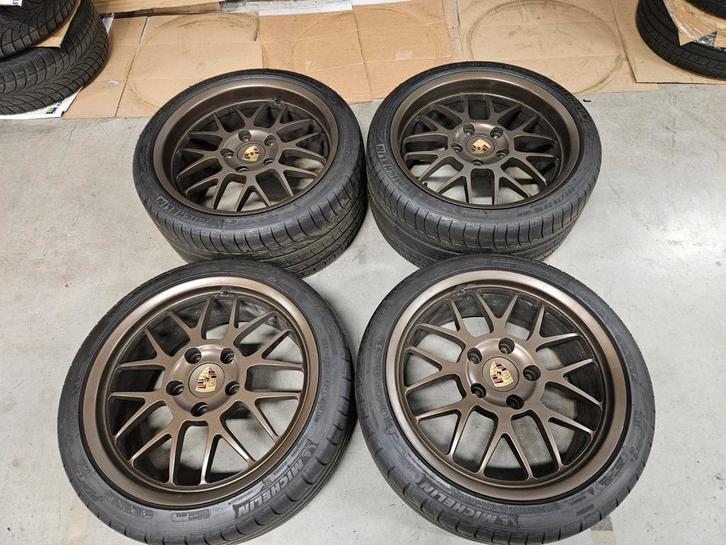 Champion Motorsport Porsche Velgen + Banden, Auto-onderdelen, Banden en Velgen, Banden en Velgen, Zomerbanden, 18 inch, 285 mm