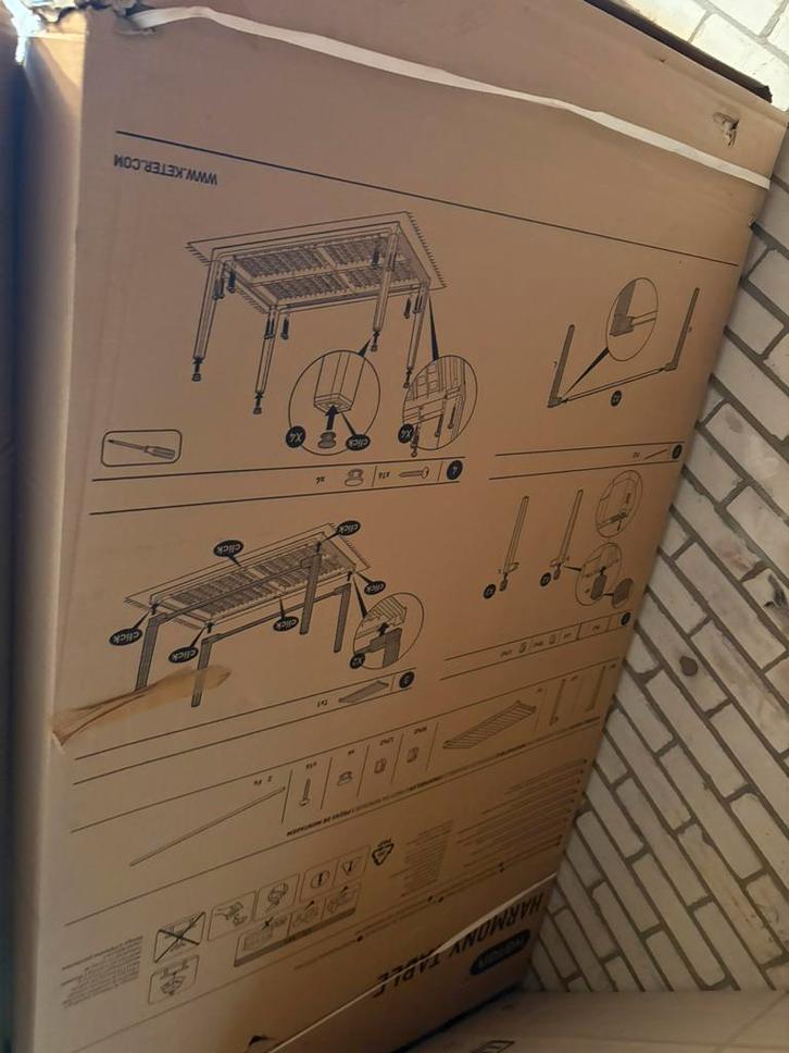 Keter harmony table, Tuin en Terras, Tuintafels, Nieuw, Rechthoekig, Kunststof, Ophalen of Verzenden