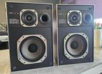 Philips 482 vintage luidsprekers – made in Belgium topstaat, Ophalen of Verzenden, 60 tot 120 watt, Front, Rear of Stereo speakers