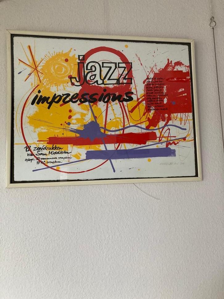 Sem Middleton, 3 Litho's, Ingelijst, Antiek en Kunst, Kunst | Tekeningen en Foto's, Ophalen