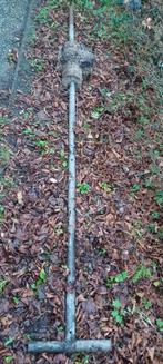 1x ijzeren waslijn paal, Ophalen, Gebruikt