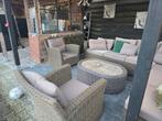 Luxe Loungeset met extra kussens en hoezen, Tuin en Terras, Ophalen, Meer dan 8 zitplaatsen, Bank, Zo goed als nieuw