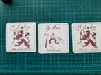 3 viltjes NK Kolven okt. 2011 Roode Leeuw Zuid-Scharwoude, Verzamelen, Ophalen of Verzenden, 1980 tot heden, Ongelopen, Noord-Holland