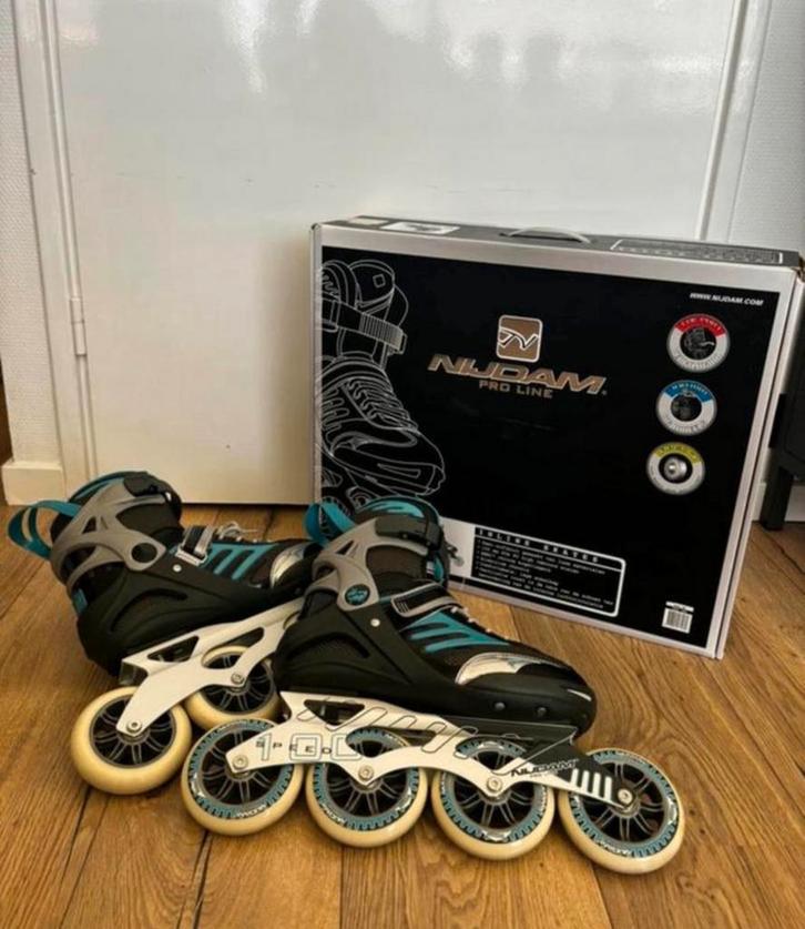 Nijdam pro line skeelers., Sport en Fitness, Skeelers, Zo goed als nieuw, Inline skates 4 wielen, Ophalen of Verzenden