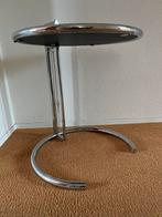 2x Originele, verstelbare Eileen Gray Classicon bijzettafel, Ophalen, Minder dan 45 cm, Minder dan 55 cm, Rond