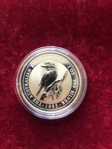 1oz zilver Kookaburra 1995 Perth Mint beschikbaar voor biedingen