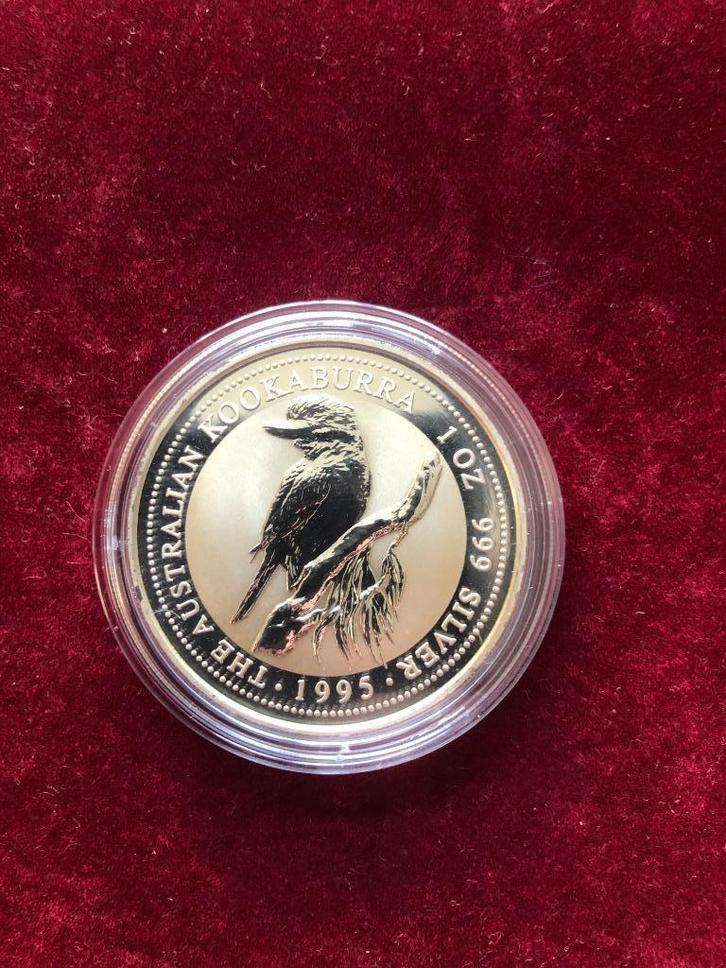 1oz zilver Kookaburra 1995 Perth Mint, Postzegels en Munten, Munten | Oceanië, Losse munt, Zilver, Ophalen of Verzenden