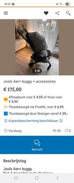 Joolz air + opgelet voor deze persoon.  Ik ben opgelicht, Ophalen, Zo goed als nieuw, Overige merken