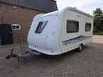 Hobby Excellent 410 SFE incl. mover en voortent.1e eigenaar, Caravans en Kamperen, Caravans, Hobby, Bedrijf, Treinzit, 750 - 1000 kg