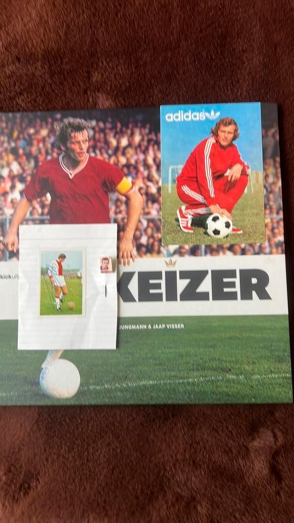 PIETJE KEIZER AJAX LEGEND o.a. Originele handtekening, Verzamelen, Sportartikelen en Voetbal, Zo goed als nieuw, Poster, Plaatje of Sticker