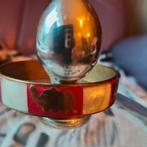 Vintage jaren 70 messing/boon/jaspis rode steen armband.
Bre, Ophalen of Verzenden, Zo goed als nieuw, Rood, Overige materialen