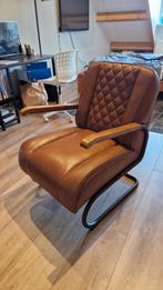 Industriele relax fauteuil zgan, Huis en Inrichting, Fauteuils, Metaal, Zo goed als nieuw, 50 tot 75 cm, Ophalen