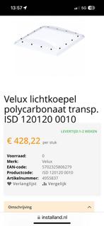 Velux lichtkoepel 120x120cm, Doe-het-zelf en Verbouw, Kozijnen en Schuifpuien, Nieuw, Ophalen of Verzenden