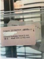 Gehard floatglas blank 6 mm 430 x 2162 mm, Doe-het-zelf en Verbouw, Glas en Ramen, Ophalen of Verzenden, Nieuw, Overige typen
