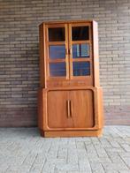 Dyrlund Denemarken hoekvitrine - massief teakhout  ( 1 ), Ophalen, Teakhout, Zo goed als nieuw, 150 tot 200 cm