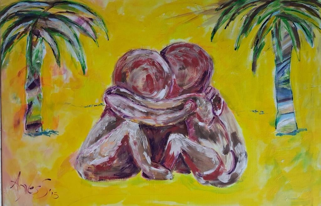 Schilderij: Afscheid, Ophalen of Verzenden