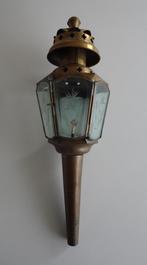 Vintage Koetslamp / Lantaarn van Messing, Antiek en Kunst, Antiek | Lampen, Ophalen