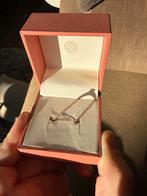 Briljant Ring in Witgoud, Ophalen of Verzenden, Zo goed als nieuw, 17 tot 18, Met edelsteen