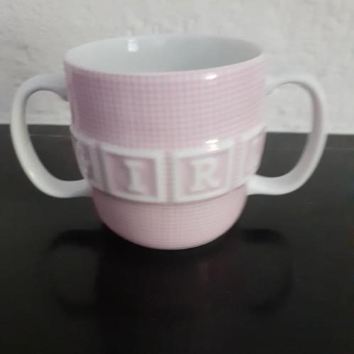 Girl mok van Douwe Egberts, Huis en Inrichting, Keuken | Servies, Zo goed als nieuw, Kop(pen) en/of Schotel(s), Overige stijlen