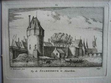 064 / Haarlem de Spare Brug  Kopergravure 18e Eeuw beschikbaar voor biedingen