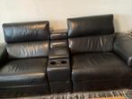 Relax leren bank, Huis en Inrichting, Banken | Bankstellen, Ophalen, Gebruikt, Minder dan 75 cm, Leer