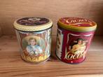 Set van 4 vintage bewaarblikken Van Houten Cacao, Ophalen of Verzenden, Gebruikt, Overige, Overige merken