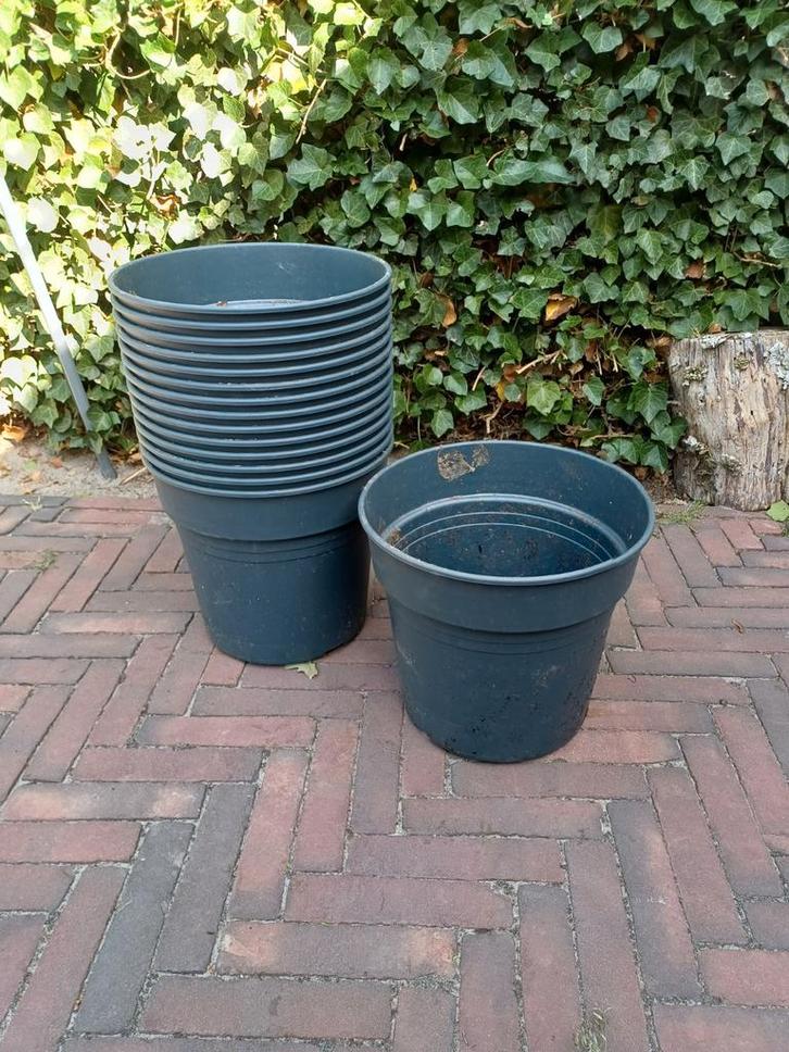 Sier Kweekpotten 30 cm, Tuin en Terras, Bloembakken en Plantenbakken, Gebruikt, Kunststof, Minder dan 30 cm, Rond, Ophalen of Verzenden