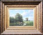 koeien in landschap bij Oosterhout=Willem Vester 1824-1895, Antiek en Kunst, Ophalen of Verzenden