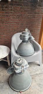 2 Industriële Hanglampen Mexlite Densi Ø47cm, Gebruikt, Ophalen of Verzenden, Metaal, Minder dan 50 cm