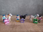 89. 3 x versierponys met meisje van playmobil, Ophalen of Verzenden, Zo goed als nieuw, Complete set