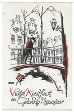 kerstkaart 1952 - kunst AVROS, Verzamelen, Ophalen of Verzenden, Gebruikt