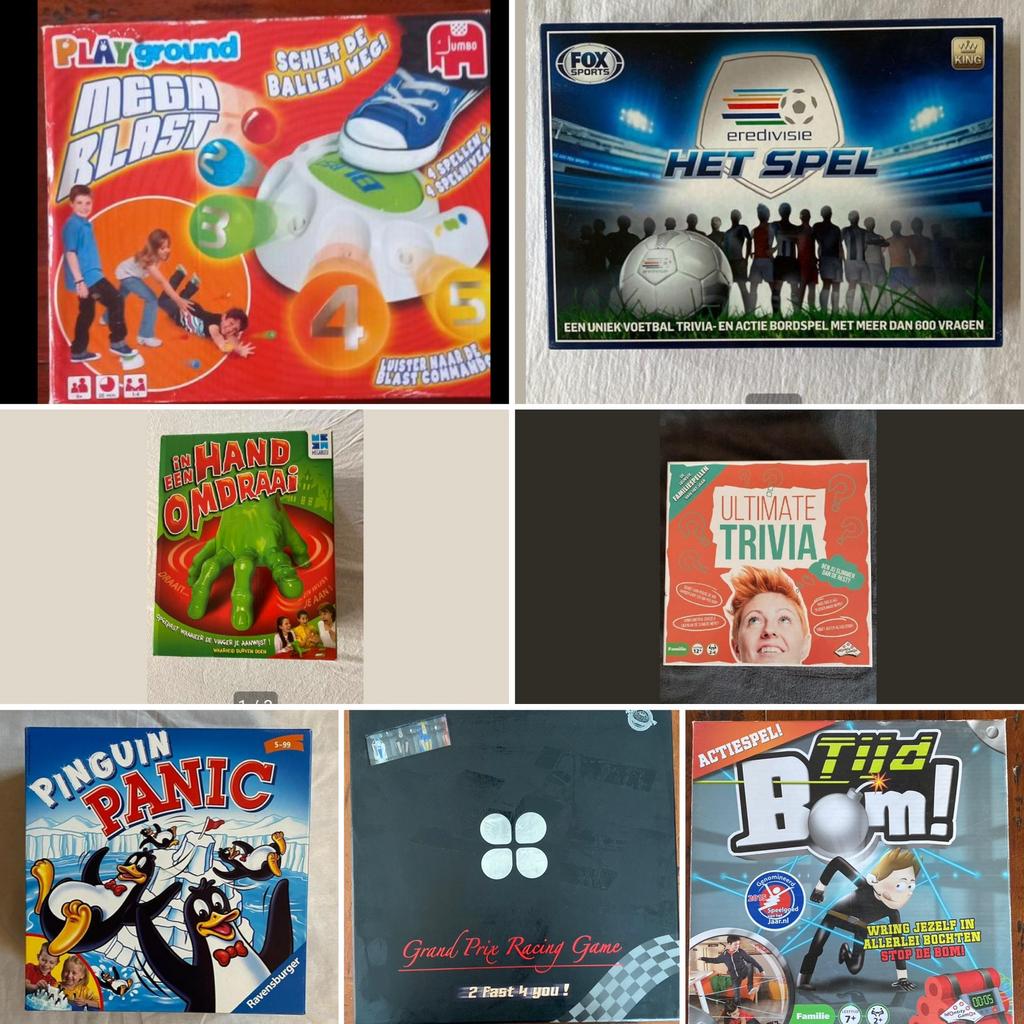 Gezin/ bord spelen, Ophalen, Zo goed als nieuw