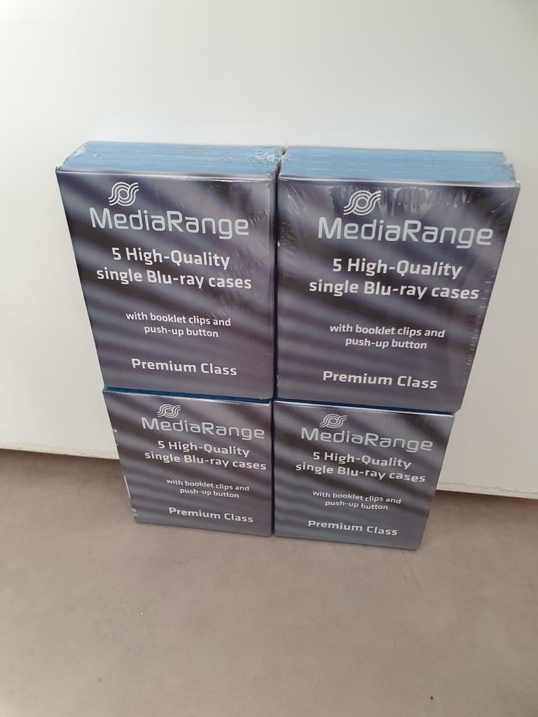 Media Range Blu-ray cases / doosjes / hoesjes, 20 stuks, Cd's en Dvd's, Ophalen of Verzenden, Nieuw in verpakking, Documentaire en Educatief