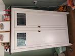 Old school commode en kast met glas in lood raampjes, Gebruikt, 50 tot 70 cm, Ophalen of Verzenden, 100 cm of meer