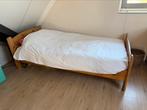 Elektrisch verstelbaar 1 persoons bed van massief beukenhout, Ophalen, Verstelbaar, 90 cm, Eenpersoons