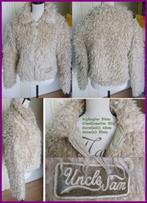 UNCLE SAM beige teddy jas maat 38/40 zgan, Beige, Maat 38/40 (M), UNCLE SAM, Zo goed als nieuw