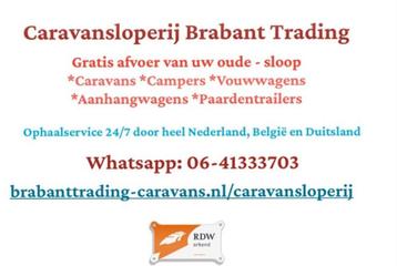 Gratis afvoer van uw oude sloop caravans 24/7 ophaalservice  beschikbaar voor biedingen