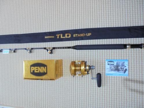 Penn International Set Reel 30VSX 2speed USA Hengel Shimano., Watersport en Boten, Hengelsport | Zeevissen, Nieuw, Complete set
