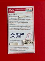 Voordeelbon 125 Batavialand 25% korting voor maximaal 4 pers, Drie personen of meer, Kortingsbon, Overige typen