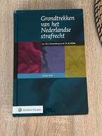 Grondtrekken van het Nederlandse strafrecht achtste druk, Boeken, Studieboeken en Cursussen, Ophalen of Verzenden, Gelezen, HBO