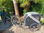 Honden fiets aanhanger, Ophalen, Opvouwbaar, Zo goed als nieuw, Hondenkar