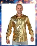 Hemd Hologram Goud, Maat L = 56, Kleding | Heren, Maat 52/54 (L), Carnaval, Nieuw, Ophalen of Verzenden