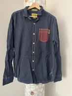 Superdry overhemd xl blauw vaste prijs, Blauw, Halswijdte 43/44 (XL), Ophalen of Verzenden, Zo goed als nieuw