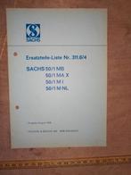 onderdelen documentatie Sachs 50/1, Ophalen of Verzenden, Zo goed als nieuw