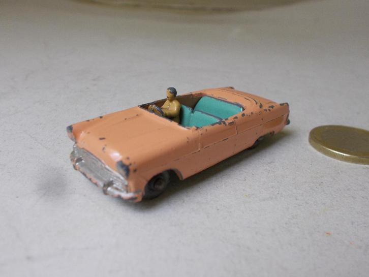 1957 Matchbox Lesney 39A FORD ZODIAC CONVERTIBLE (Opknapper), Hobby en Vrije tijd, Modelauto's | 1:87, Gebruikt, Auto, Lesney