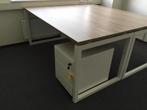Verstelbare bureau's 200x100cm, Ophalen of Verzenden, In hoogte verstelbaar, Zo goed als nieuw